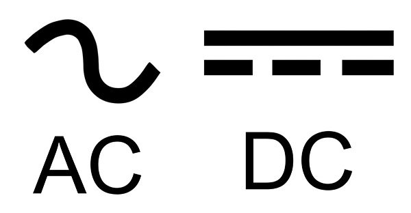 AC DC corriente current